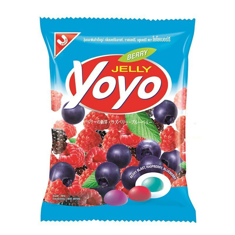 Import yoyo, strawberry, complex eraser, Thailand, chewy candies