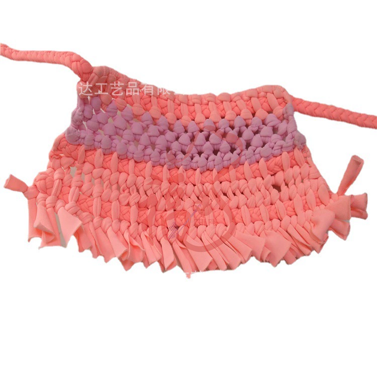 Ручной Сплетенный Купальники Полоски Ткани Тканые Одежды Ручной Сплетенный Лайкра Купальники Ручной Крюк Цветок