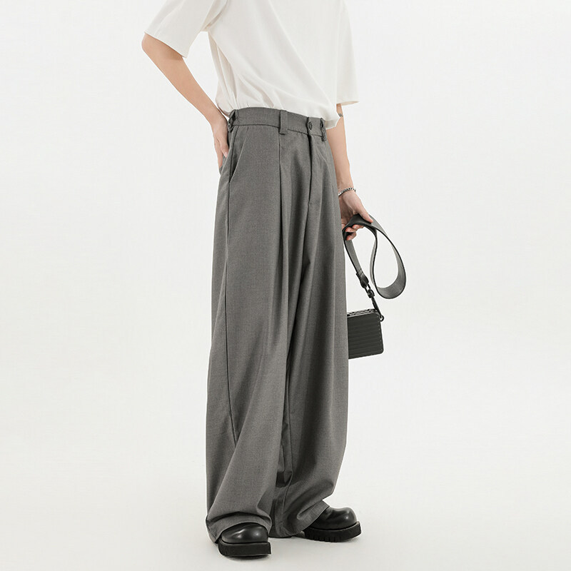 High Quality Suit Pants Men's Straight Loose New Spring and Summer Trendy Casual Suit Pants Men's Pants Teenagers