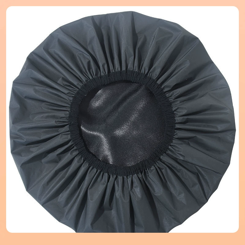 ✅Новый внешний водонепроницаемый черный peva шапочка для душа двухслойная длинноволосая женская ванна капюшон капюшон