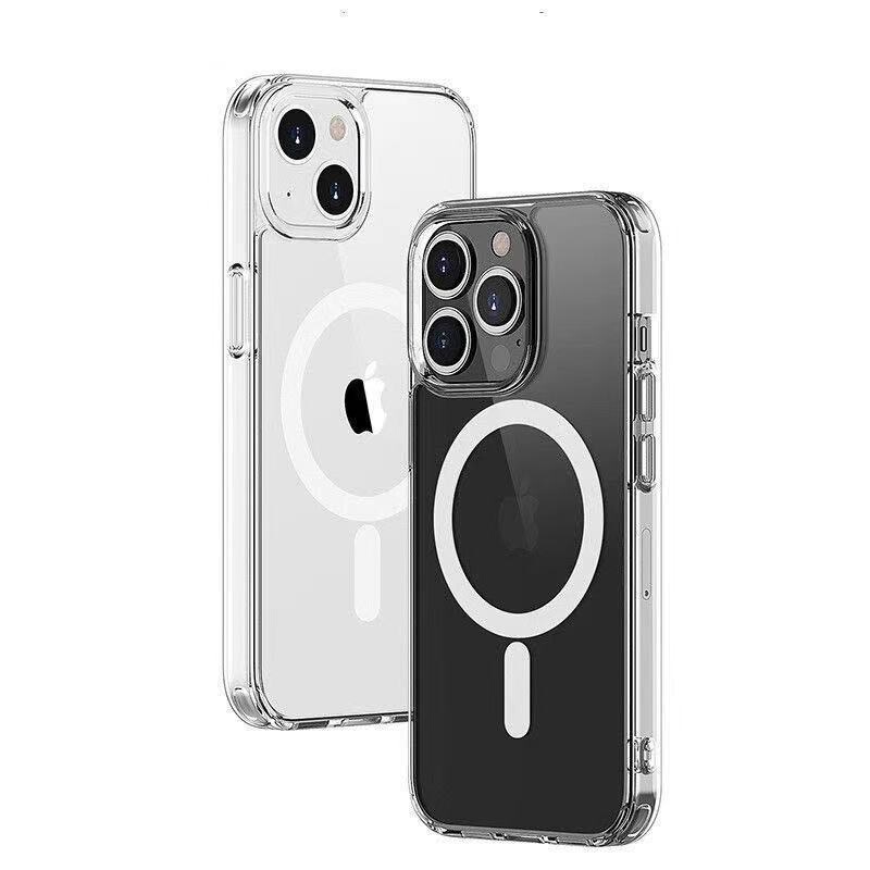 透明磁気吸着ケース Apple 17 Pro Max対応 アクリル iPhone 16 Pro 携帯電話ケース 15 ソフトエッジ ハードバック|undefined