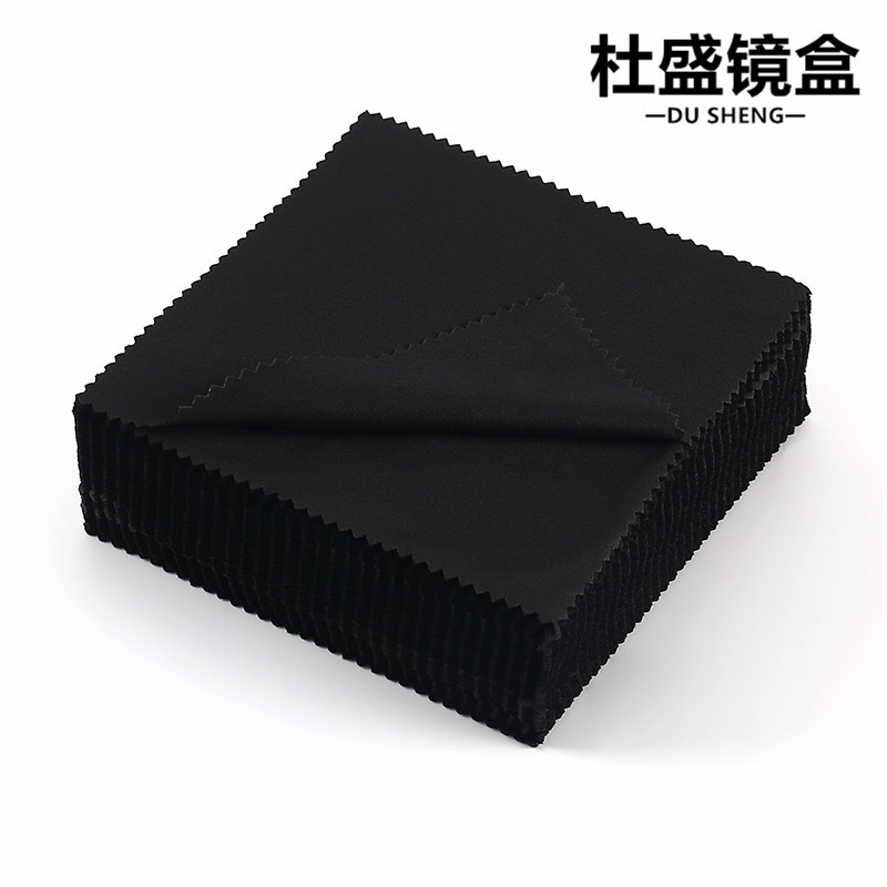 眼鏡布 針三黑色眼鏡布 13*13細纖維眼鏡擦拭布 屏幕清潔布 批發