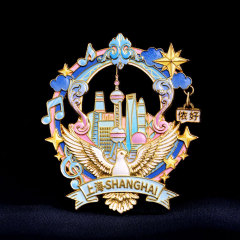上海文创冰箱贴金属磁吸城市旅游东方明珠陆家嘴精美伴手礼纪念品
