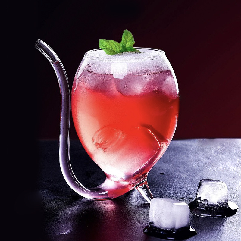 Mxmade creativo vampiro copa de vino filtro transparente copa de vino 300ml