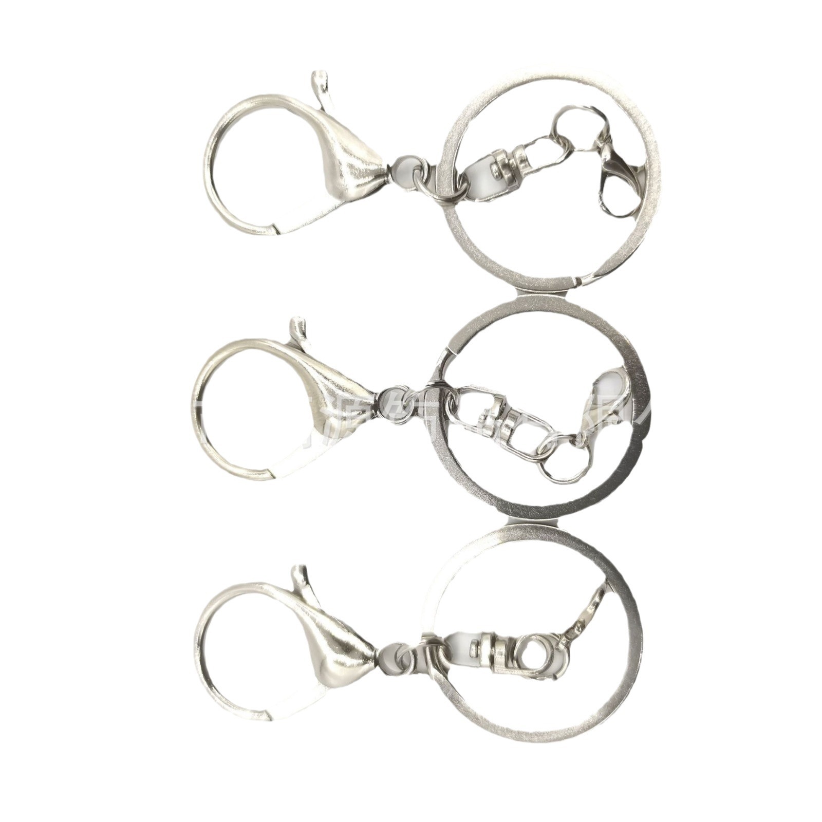 新しいdiyのキーは3セットの亜鉛合金のロブスターボタンの金属の鍵を掛けてアクセサリーの部品のメーカーを掛けて卸売りします。