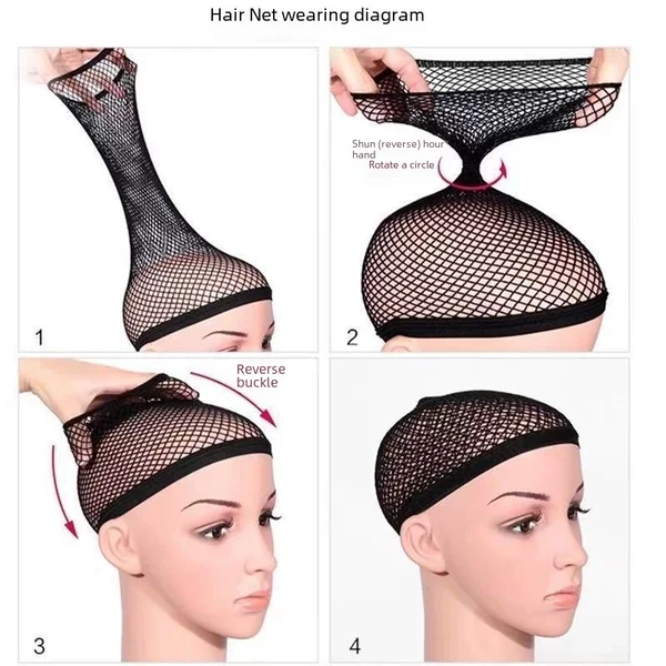 Factory spot wig hair net wig styling hair net two high elastic hair net invisible wig cap net cap