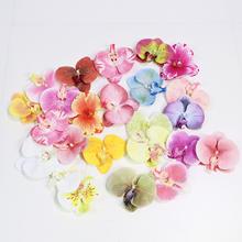 胶布蝴蝶兰花头 仿真胶布3D打印绿植婚庆装饰花布景摆饰 批发