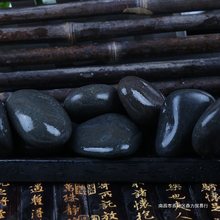 鹅卵石黑色鹅卵石烧烤石火山石做石头饼的石子耐高温木桶鱼石