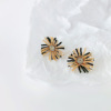 2051 Korean exaggerated big fireworks earrings hand -made rice beads color flower jewelry spot wholesale girl heart
