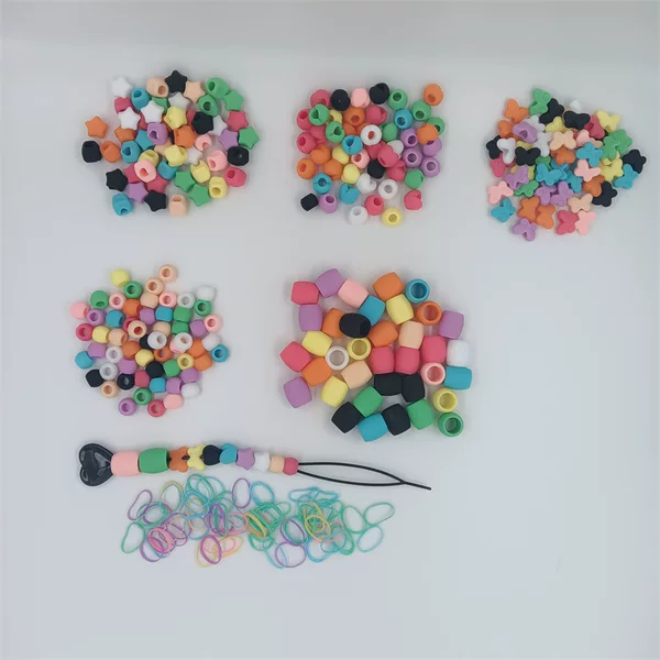 Cross-Border Silicone Beads DIY Silicone Hair Bead Accessories Children's Silicone Beads Luminous Silicone Beads Ready for Sale