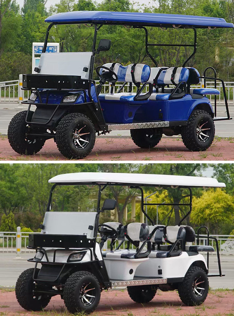 Electric Golf Cart, Four-Wheel Sightseeing Car, Campus, Factory, Property, Scenic Spot Shuttle Bus, Golf Cart