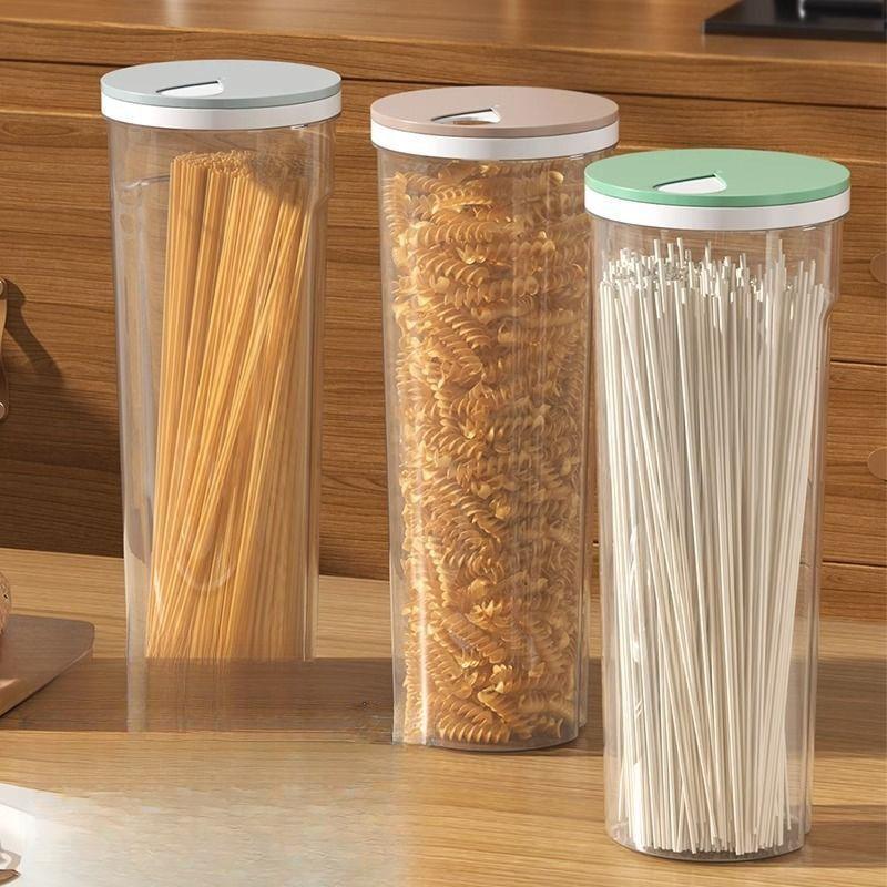 Noodle storage box, multi-functional sealed container for storing noodles and cereals, kitchen storage box for pasta