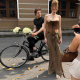 Holiday Style Butterfly dress Women's Detachable Hem Slimming Tube-top Flower-bud Dress Elegant Spice Girl Tall Long Dress