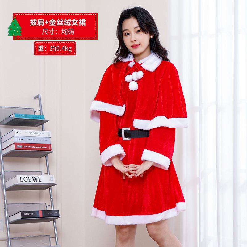 Ropa de Navidad Ropa de Navidad no tejida Ropa de Navidad Ropa de hombre de Navidad Ropa de vestir de Papá Noel Traje de Navidad Ropa de hombre y mujer