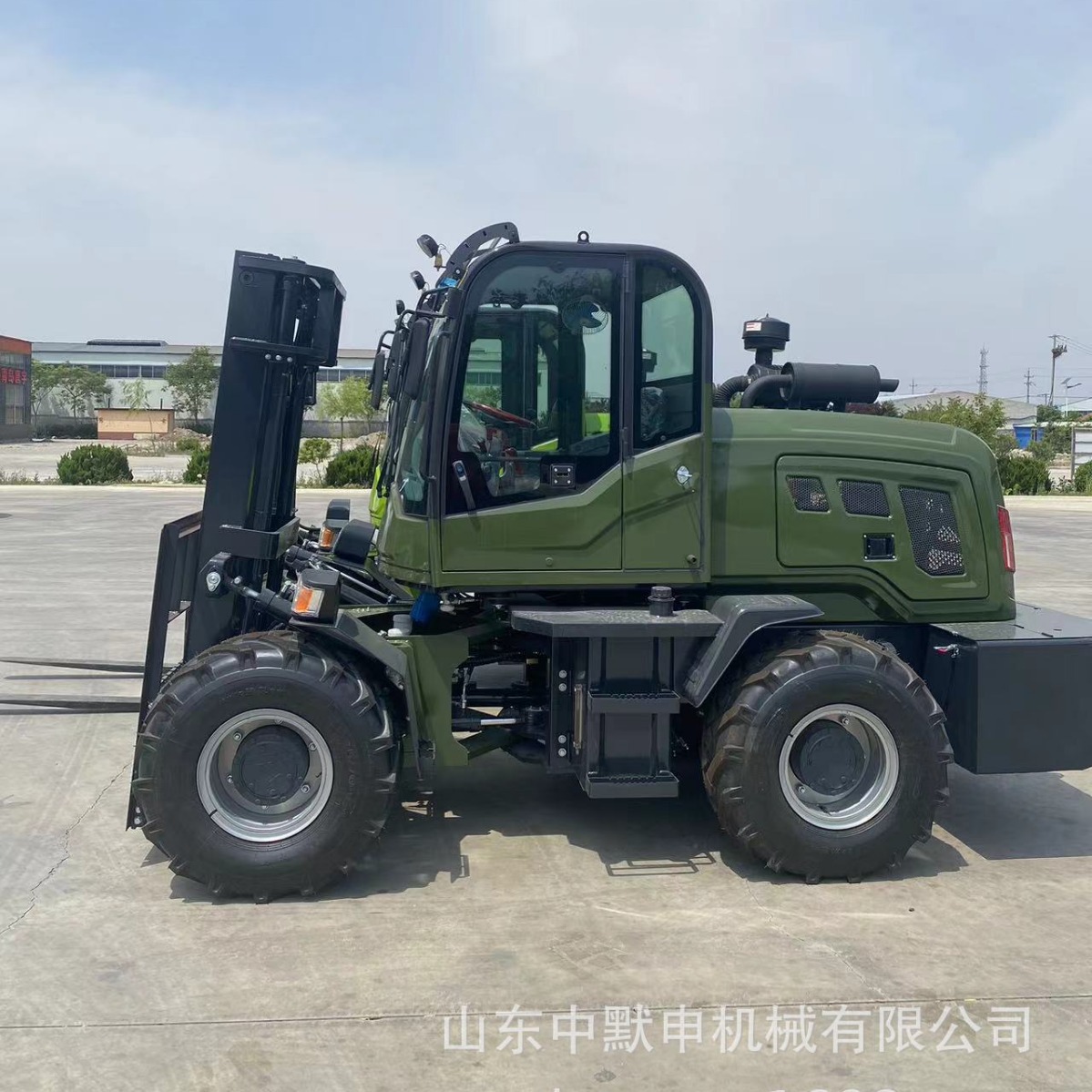 四驱越野叉车厂家 3.5吨前轮转向越野叉车 四驱叉车越野式叉车