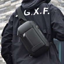 胸包男斜挎包多功能大容量运动骑行包男女单肩斜跨包男士跨境批发