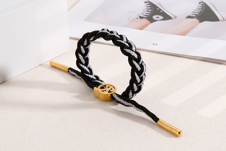 crossborder European and American fashion retro hollow letter R stainless steel braceletpicture4