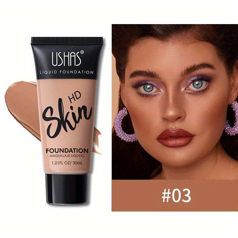 USHAS Comercio exterior Corrector transfronterizo Base líquida mate Ilumina Hidratante Control de aceite Impermeable Amazon Spot