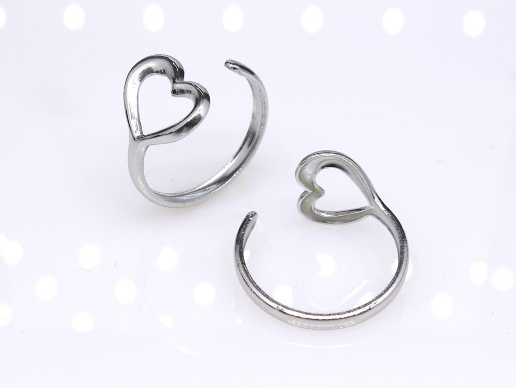 Retro Round Titanium Steel Plating Open Ring 1 Piece display picture 112