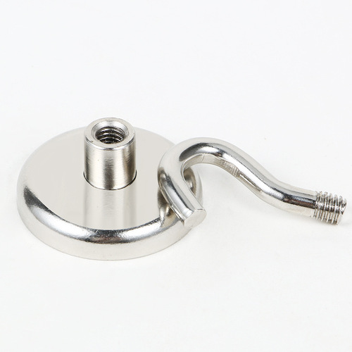 NdFeB magnetic hook E10E12E16 strong magnet magnetic hook traceless magnetic metal suction cup hook