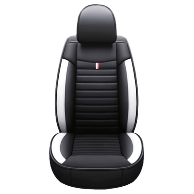 Seat cushion, seat cover cushion full package four seasons universal - black-and-white-single-seat-standard-version-general