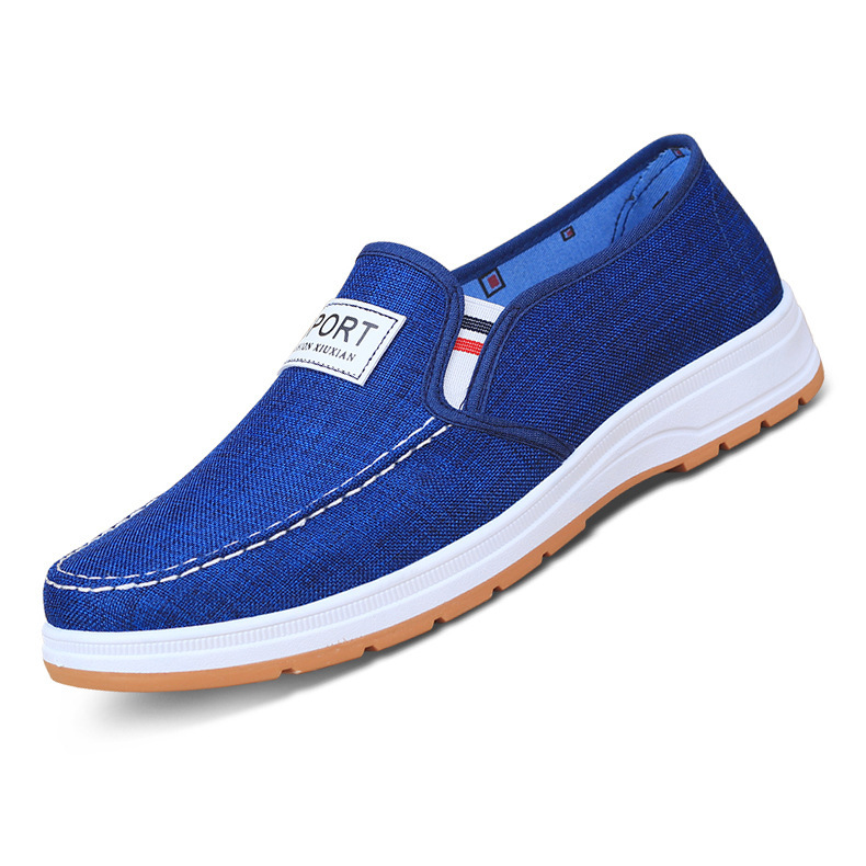 Zapatos de lona de verano para hombres viejos zapatos de tela de Beijing zapatos casuales respirables zapatos de conducción de zapatos de trabajo de un solo pie
