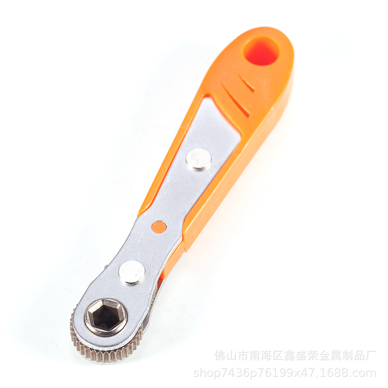 Llave de trinquete rápida multifuncional destornillador pequeño espacio en forma de L destornillador de flexión en ángulo recto pequeño traje de llave voladora