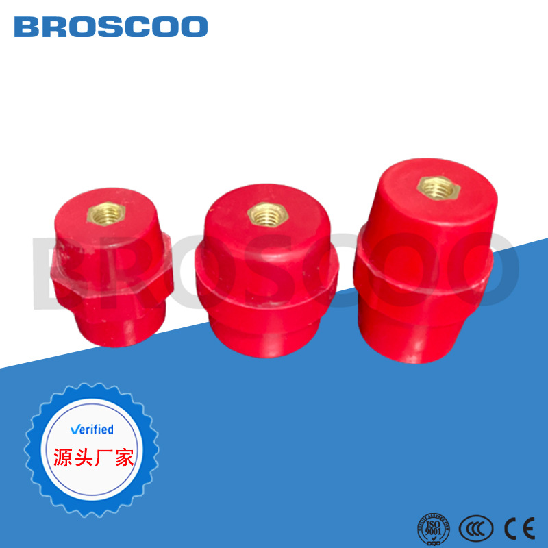 SEP 红色绝缘子支柱零排绝缘子半杆新能源sep绝缘柱连接器绝缘