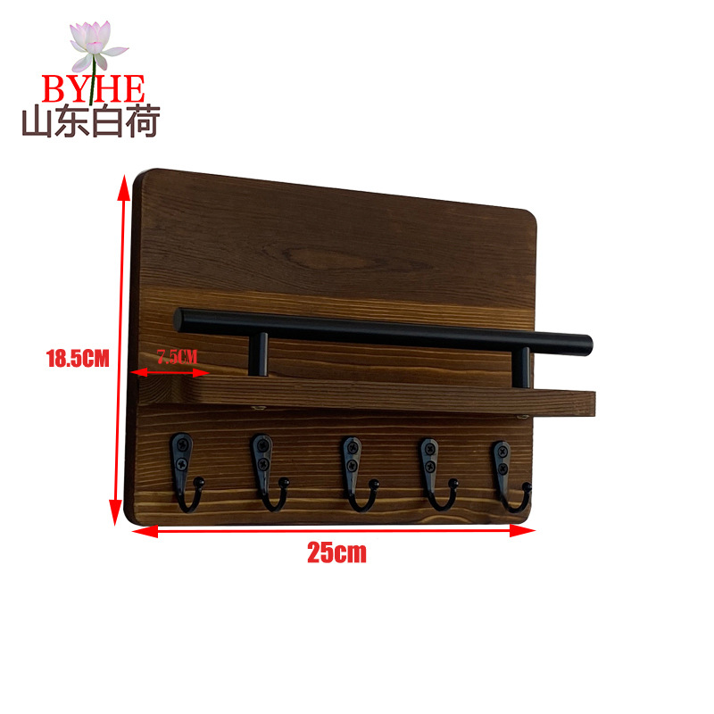 Amazon sala de estar colgante de madera pared colgante de pared estante de almacenamiento colgante de llaves de puerta de entrada marco de madera
