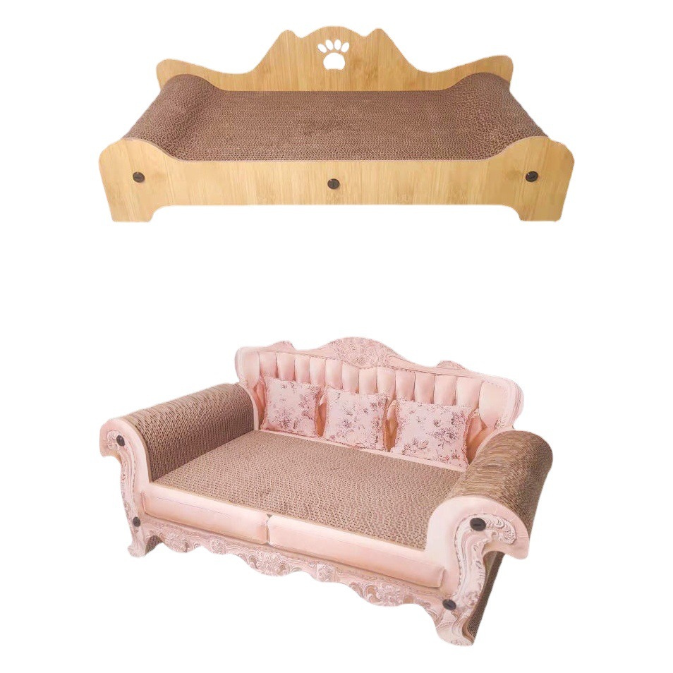 Gato cero tablero de gato nido integrado sofá cama chaise silla garra amoladora resistente al desgaste sin astillar papel corrugado gato juguete suministros