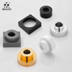 白色可調節淋浴花灑裝飾蓋加高加大混水閥水龍頭遮醜蓋伸縮加厚