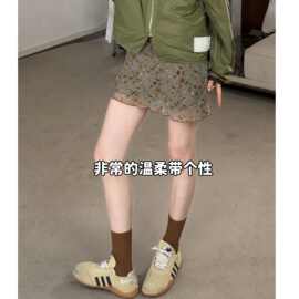 仅用于产品展示勿拍-复古风雪纺碎花半身裙女夏季新款高腰时尚休