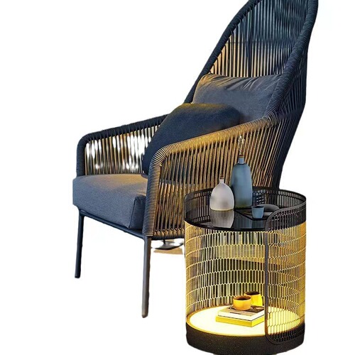 Outdoor solar villa courtyard light outdoor table lamp terrace garden lamp waterproof coffee table lamp ambiance floor lamp