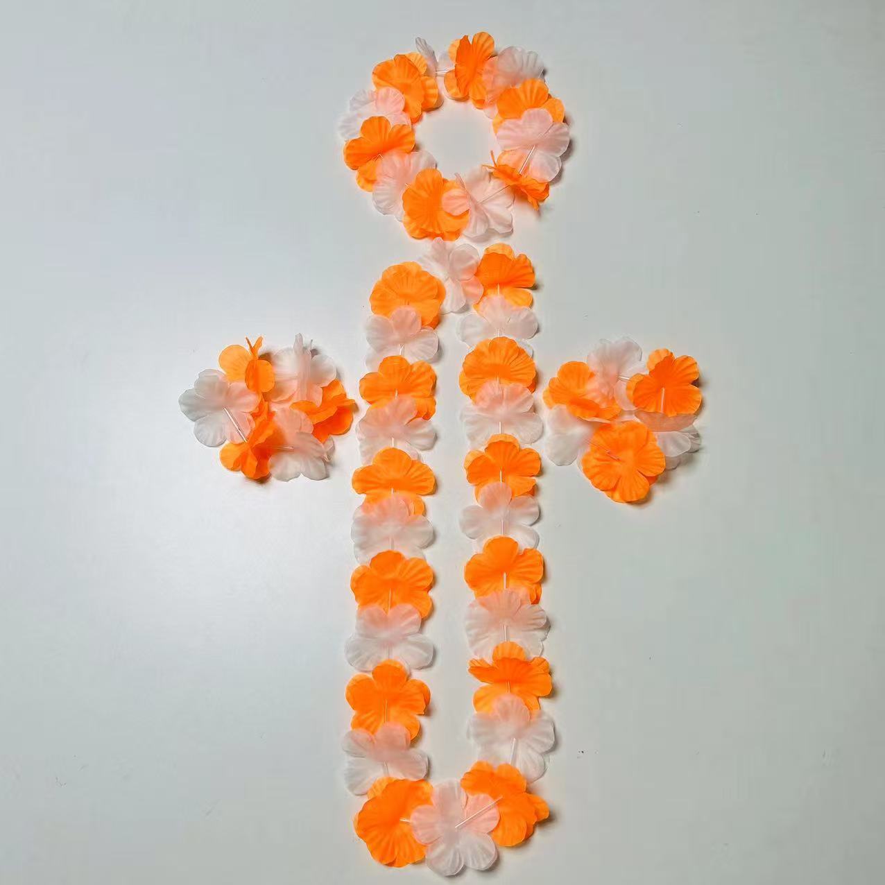 100cm Hawaian coronas 24 pares de eventos festivos multicolores fiesta fiesta creativa decoración de coronas de flores