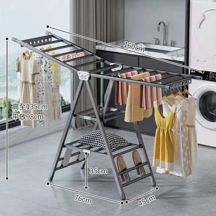 업그레이드된 1.9m 레이어* 방풍 스트립#신발 들것 + 바퀴