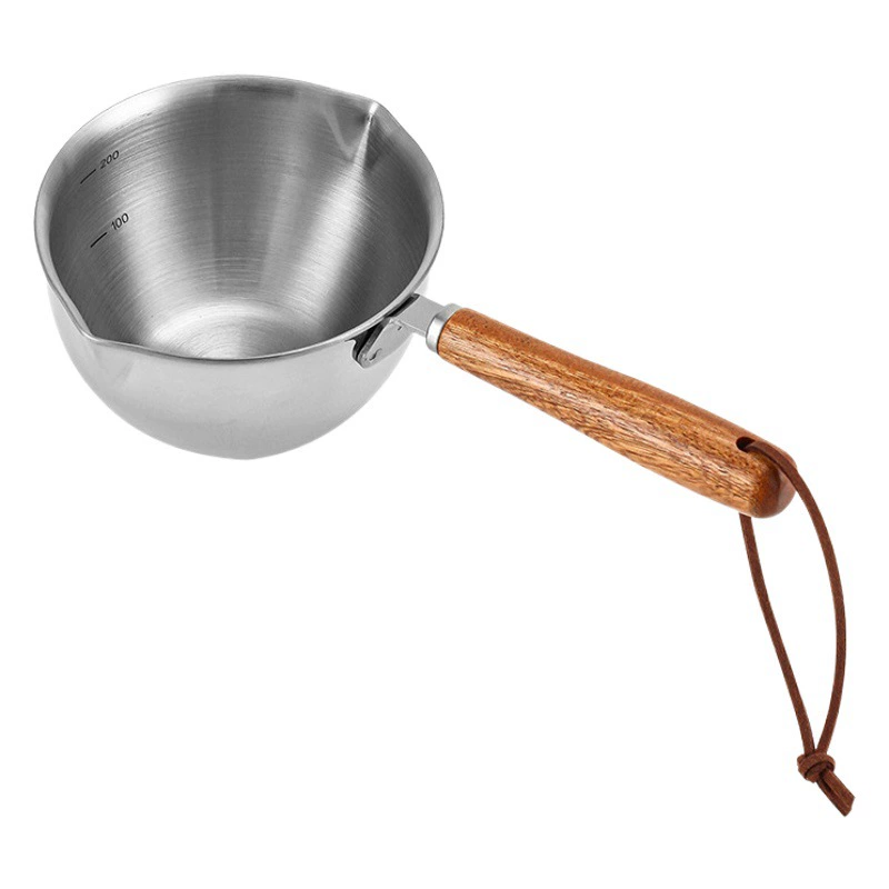 Le в нержавеющей стали заливки масла небольшой горшок трехслойная стальная сетка красное горячее масло маленький горшок мини-молочный горшок заливки масла специальный заливки масла