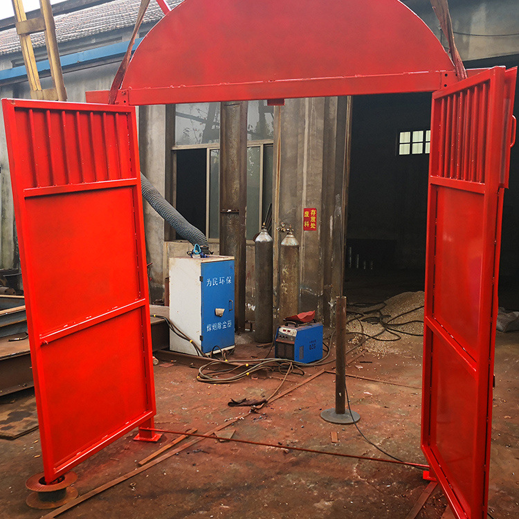 Puerta impermeable de acero resistente a las ondas de impacto, buena hermeticidad, depósito de puerta a prueba de explosión de cámara de refugio minero