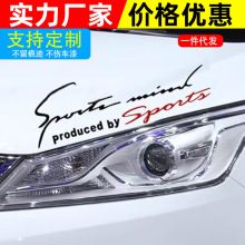 汽车车贴灯眉贴纸装饰个性引擎盖车贴保险杠后视镜贴花改装车身贴