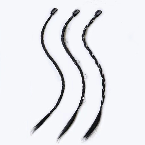 Sweet and cool loop hair clip braided ponytail hair clip spicy girl simulated braided hair twist hair clip boxing internet celebrity