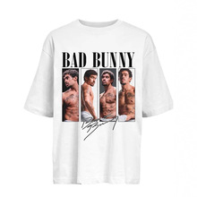 ���羳�W�a�����羳�W�a��Bad Bunny Print T-shirt Men Women Ov