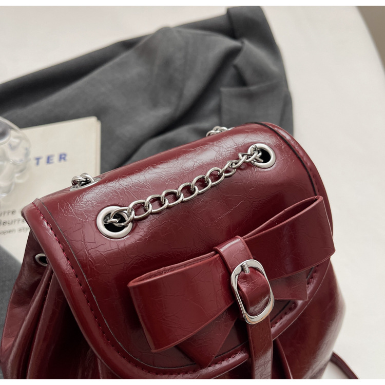 Student class pleated backpack for women 2024 new Korean style trendy student bag, niche high-end women's bag_voghion.com