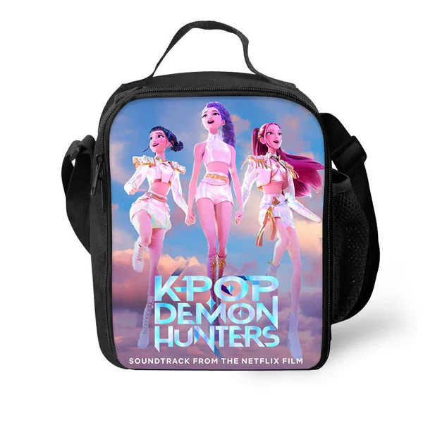 Cross-Border Wholesale Demon Hunters Lunch Bag Kpop Demon Hunters Student Kidsren Picnic Bag Ice Bag