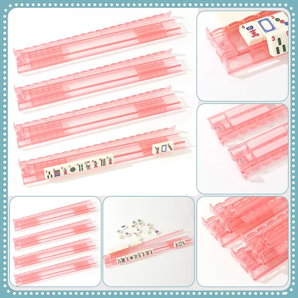 Amazon's new 51cm extended mahjong push ruler, two-in-one wavy design, non-slip card sorting ruler