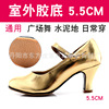 Silver dancing footwear high heels, soft sole