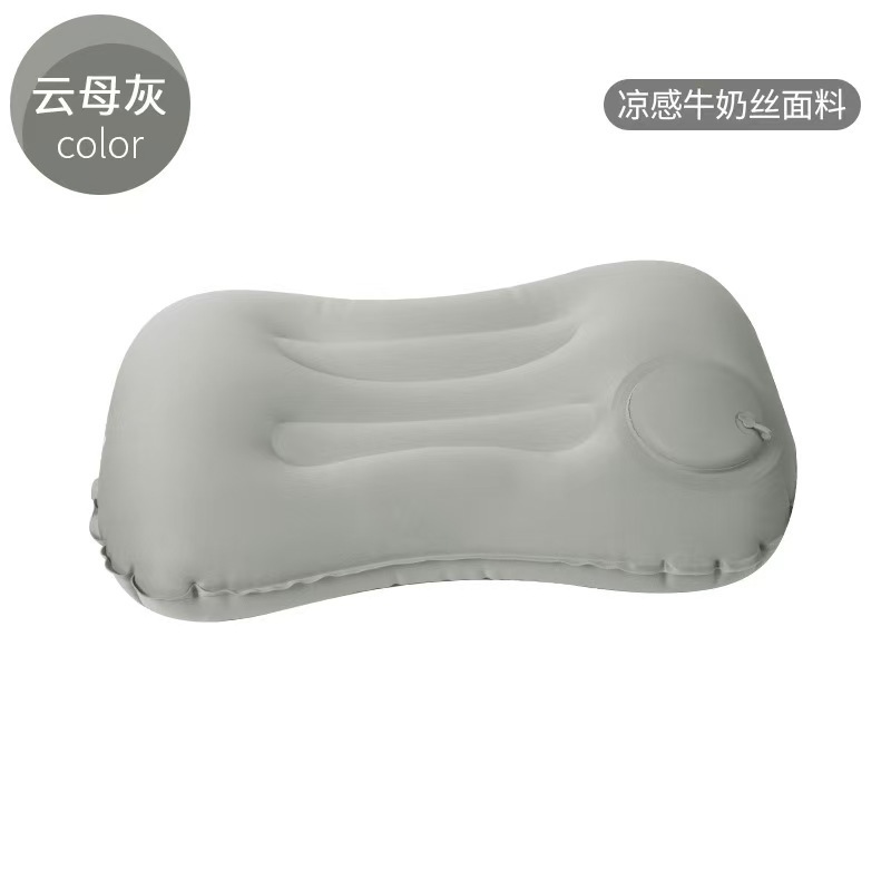 充气枕旅行办公午睡PVC按压式充气方型枕便携收纳枕头可折叠枕|undefined