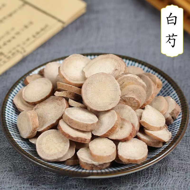 White Peony Root Slices Bai Shao 100g Dried TCM Herb for Decoction and Tea overview