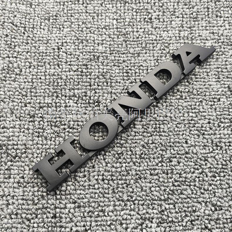 Suitable for Civic Eighth and Ninth Generation Side Logo 1.8Ivtechonda English Letters Matte Black Black Warrior Car Logo