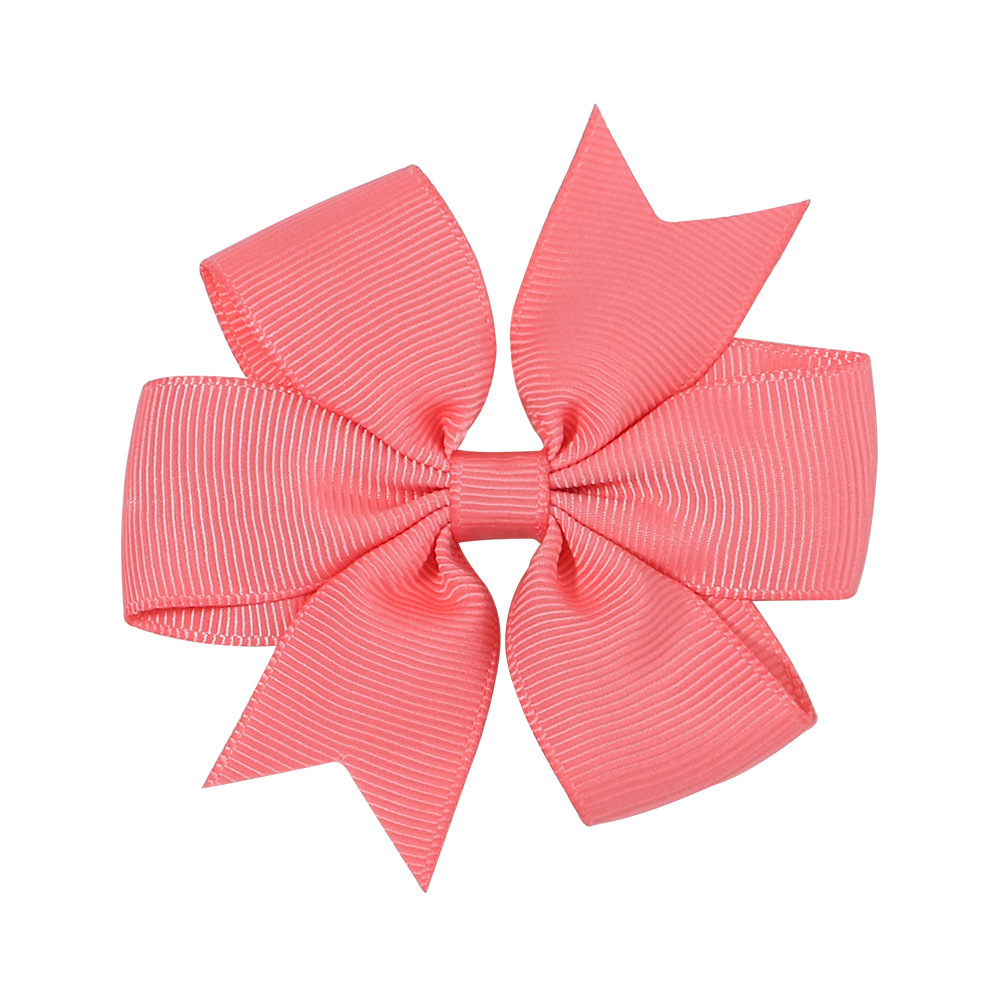 Transfronterizos Europa y América Amazon hecha a mano burbuja de flores para niños cola de golondrina en V ribbed cinta arco clip para el pelo image 33