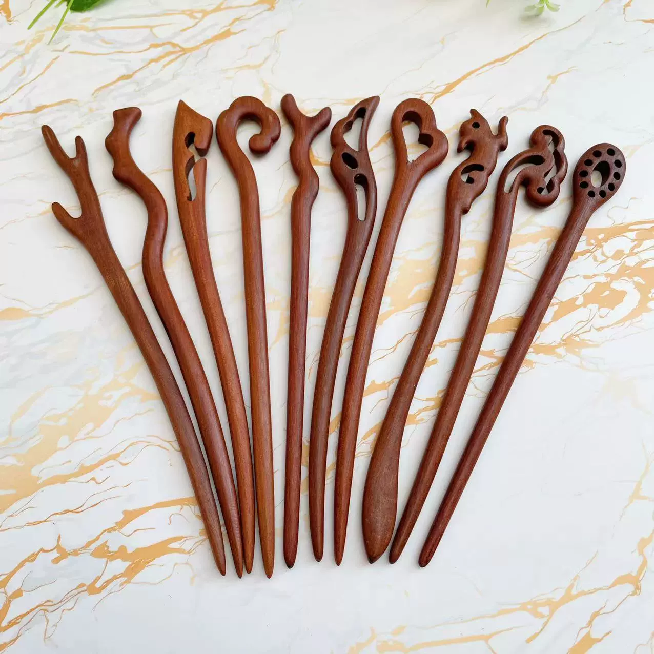 Китайская заколка для волос, классическая деревянная заколка, carving hair accessory сандаловое дерево, оптовая торговля