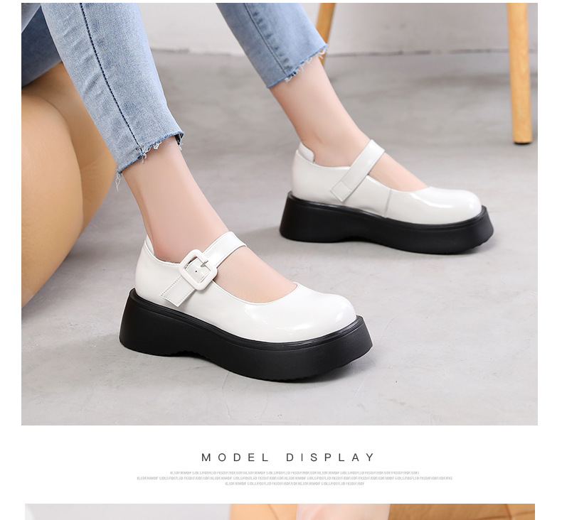 D2241 1140K GIÀY DA NỮ JINRYUA MÙA XUÂN THU ĐÔNG ĐẾ XUỒNG ĐẾ CAO GIÀY DÉP NỮ G04 SẢN PHẨM MỚI